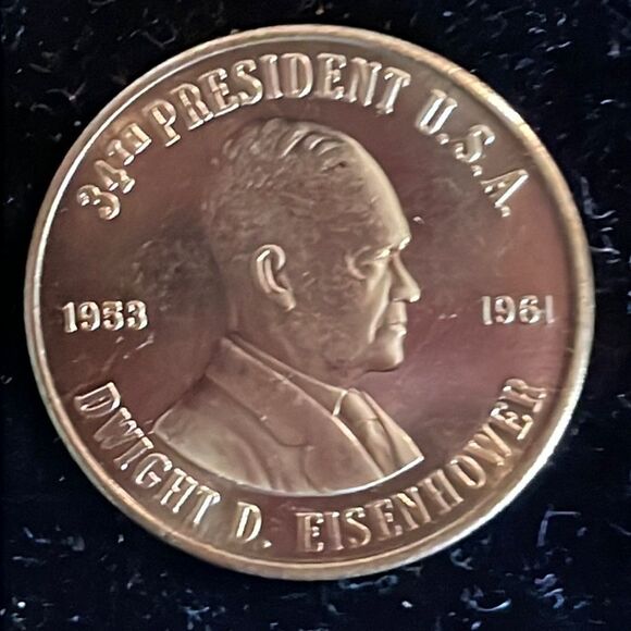 Vintage-1981-Reader’s Digest “A Coin History of US Presidents” Eisenhower #1 - Picture 1 of 14